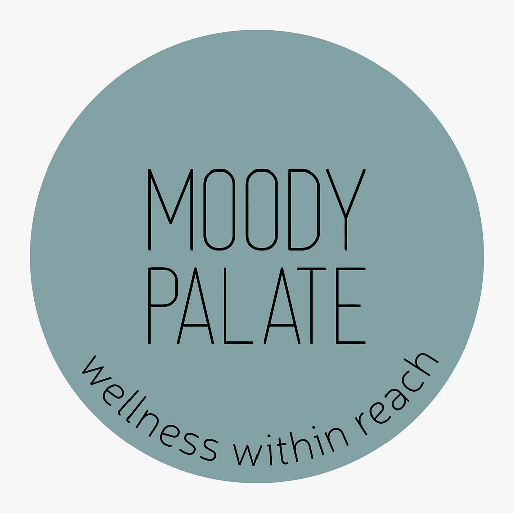 Moody Palate Logo tagline outside the circle